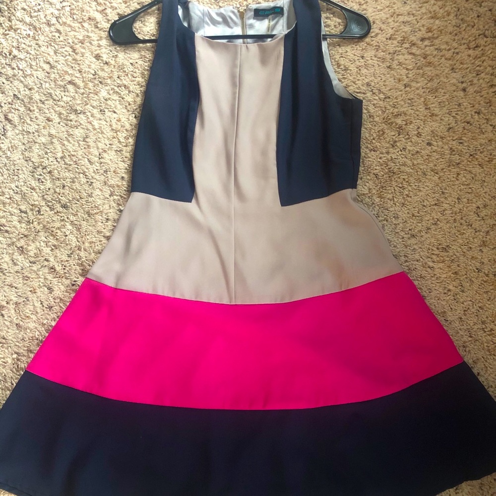 Colorblock cocktail dress